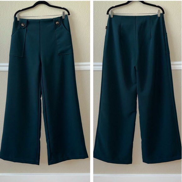 LIKE NEW KILT Clarke Wide Leg Trouser Pants Size 12 - Picture 1 of 13